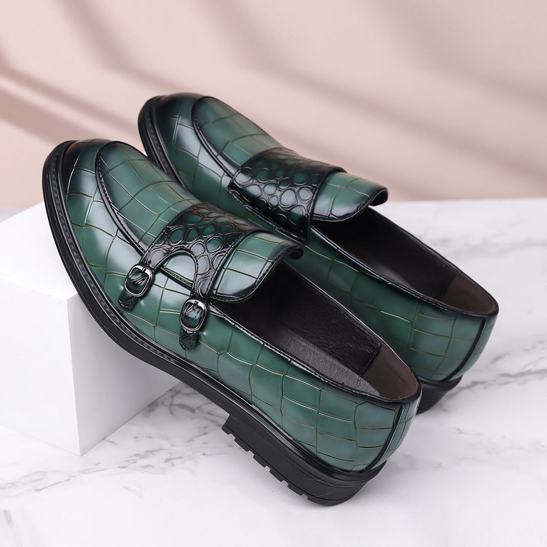 Arturo Leather Monk Loafers