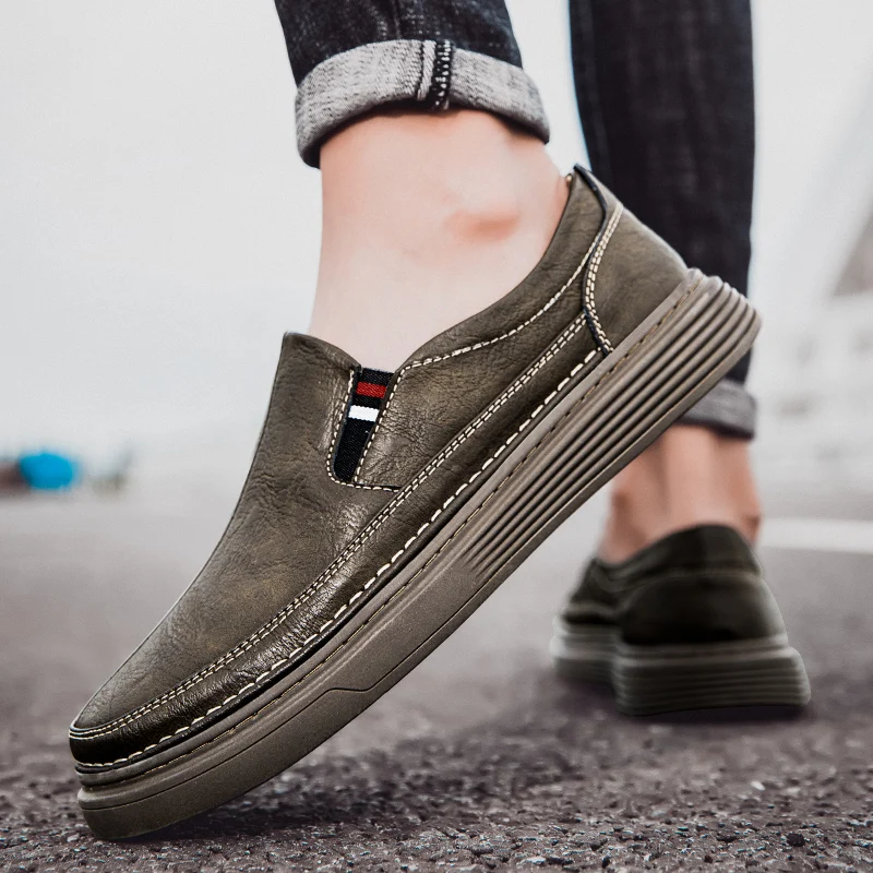 Rui Genuine‑Leather Loafers