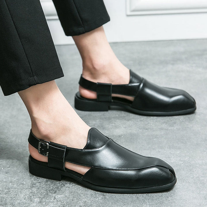 Aurelio Leather Slingback Shoes