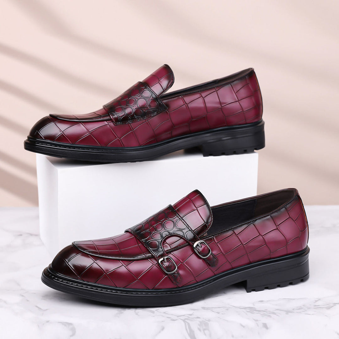 Arturo Leather Monk Loafers