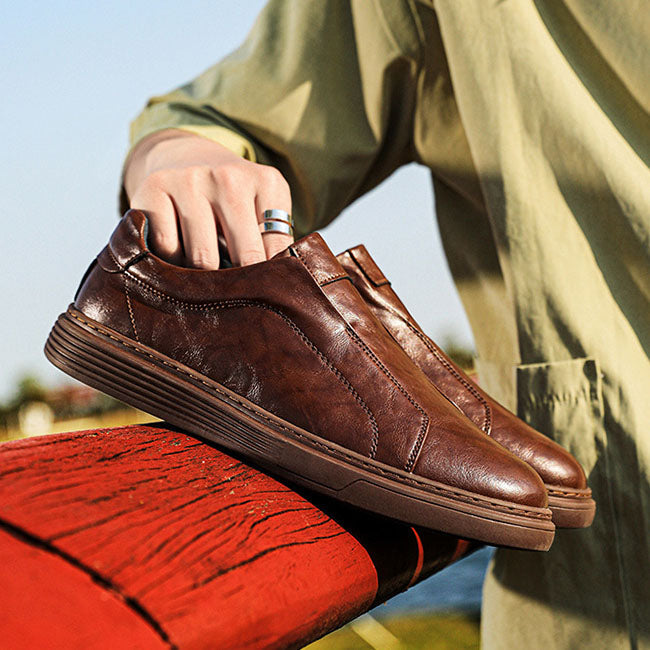 Lorenzo Leather Slip-On Sneakers