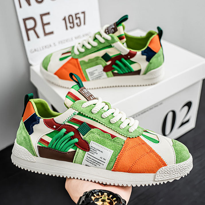 Alonzo Y2K Patchwork Sneakers
