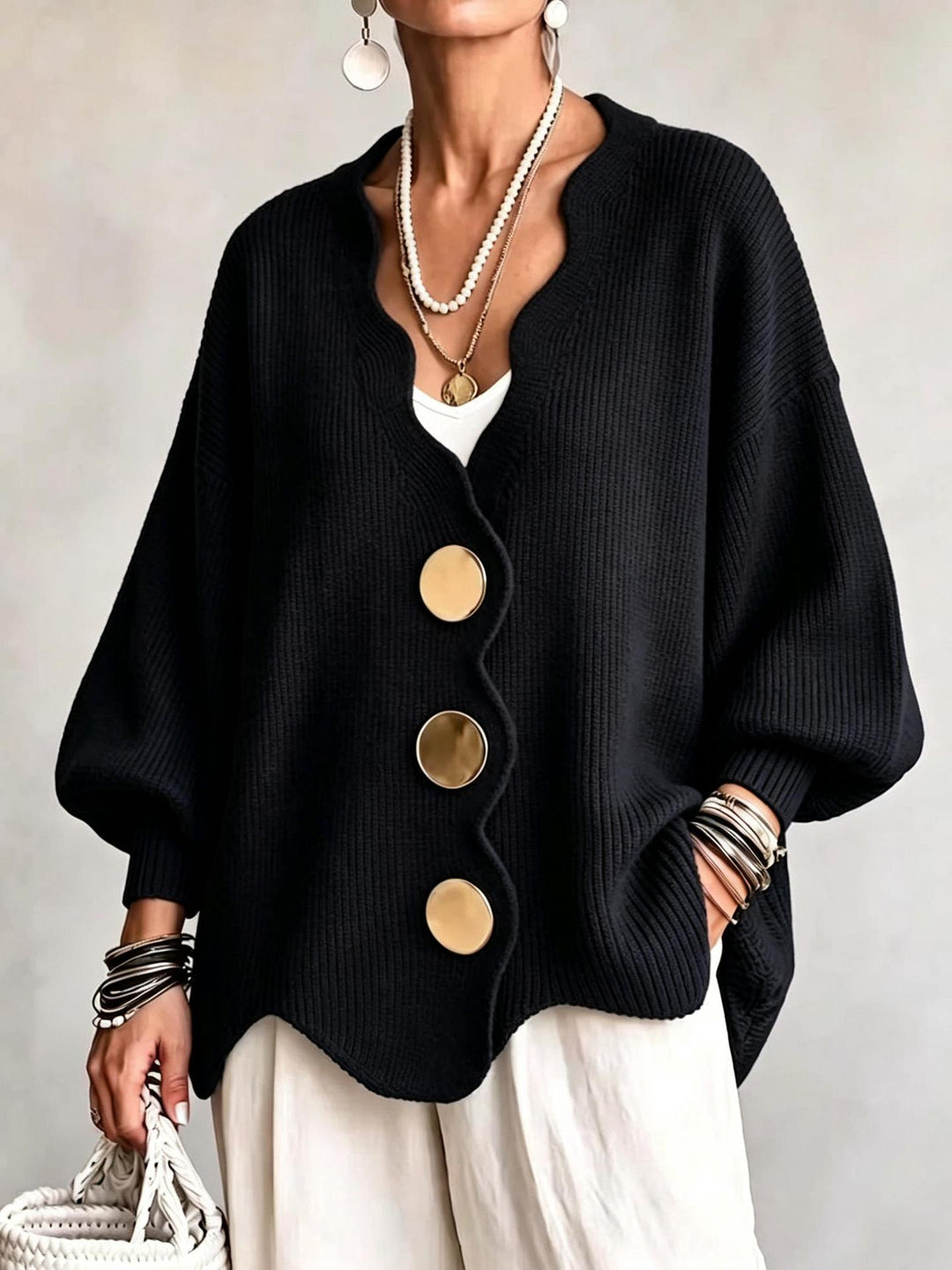 Everyday Button Front Cardigan Sweater