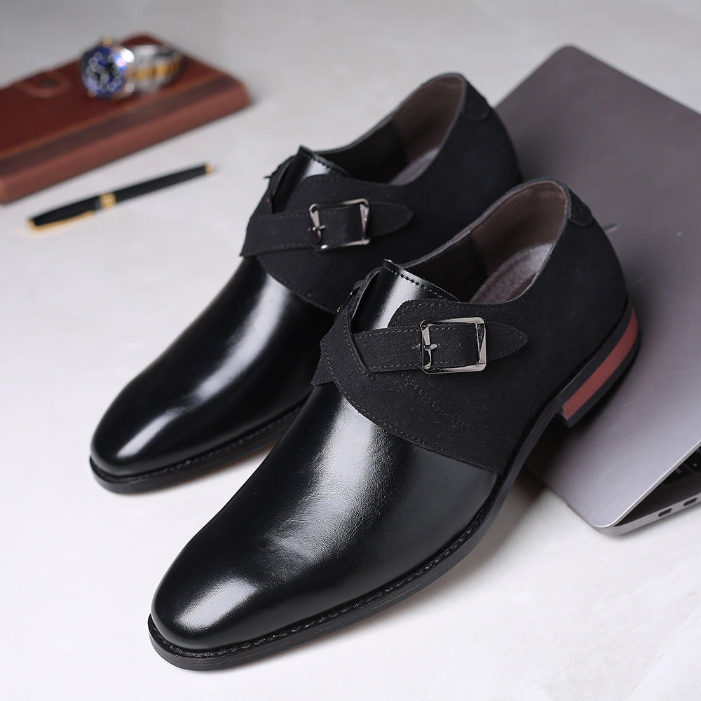 Grant Leather Monk Shoes