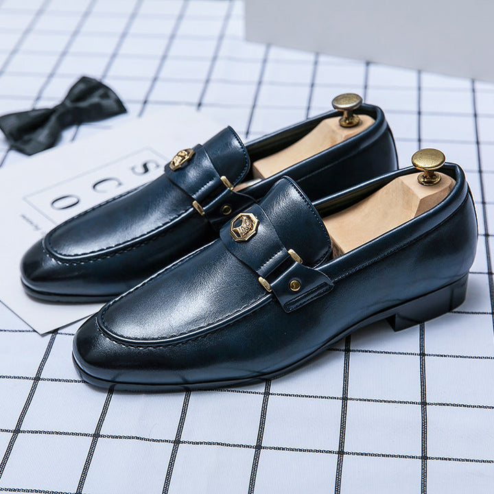 Giovanni Signature Leather Loafers