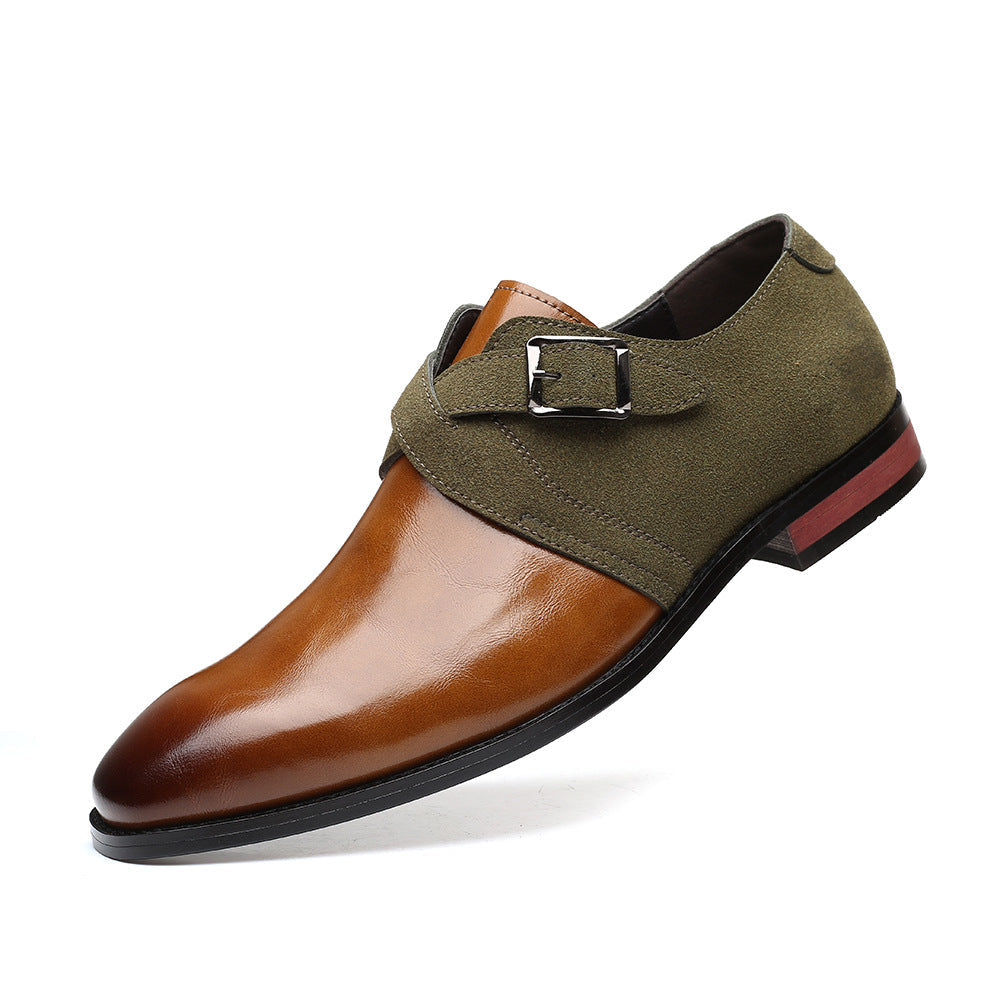 Grant Leather Monk Shoes