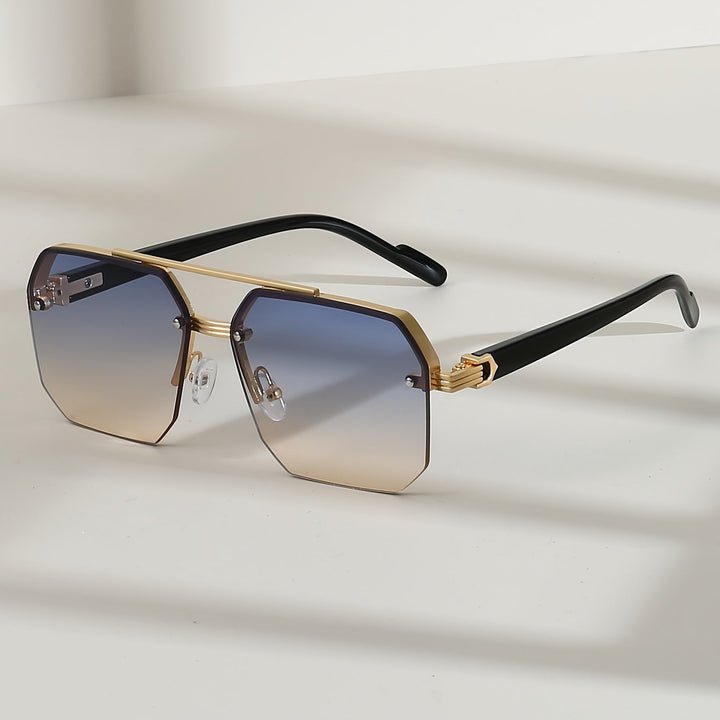 Lucio Geometric Frame Sunglasses