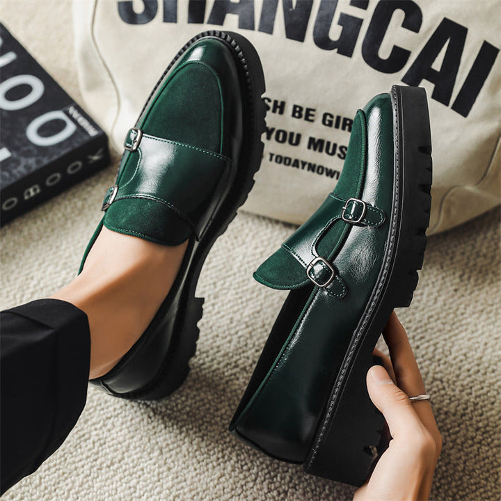 Tiziano Dual Monk Leather Loafers