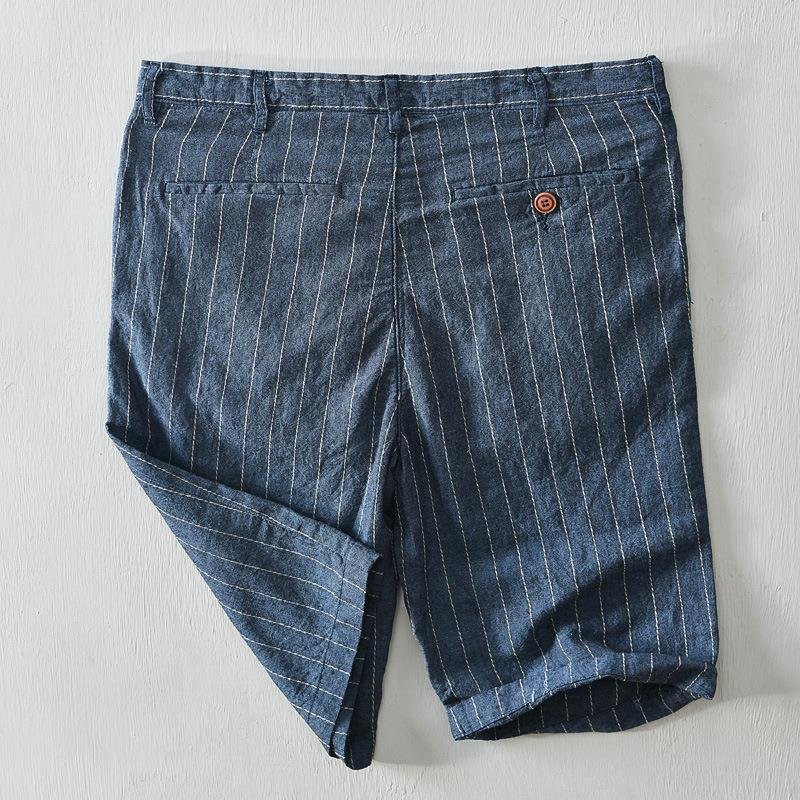 Alonso Striped Linen Shorts