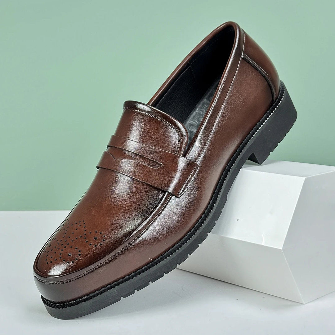 Vittorio Leather Penny Loafers