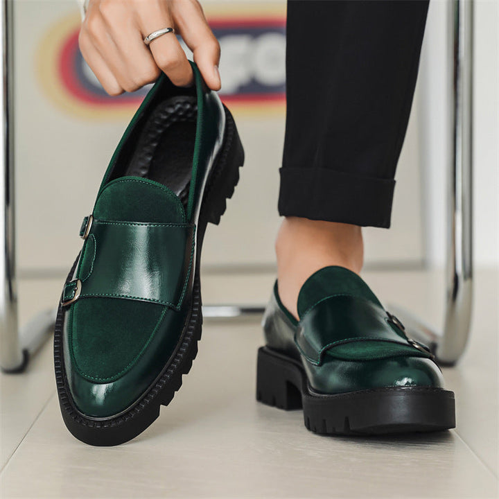 Tiziano Dual Monk Leather Loafers