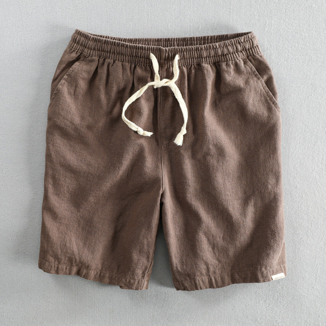 Paolo Linen Drawstring Shorts