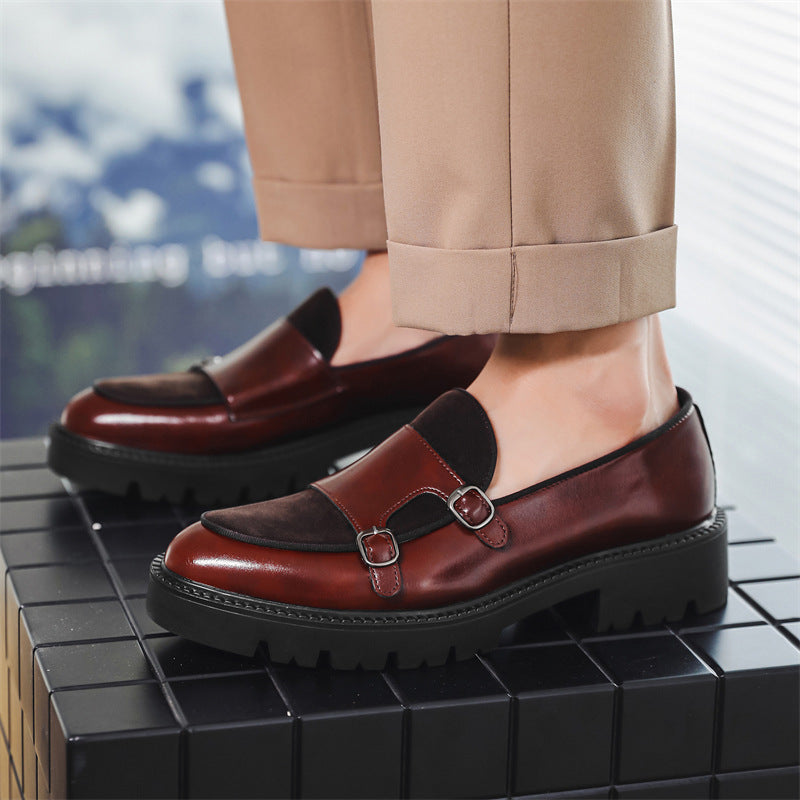 Tiziano Dual Monk Leather Loafers