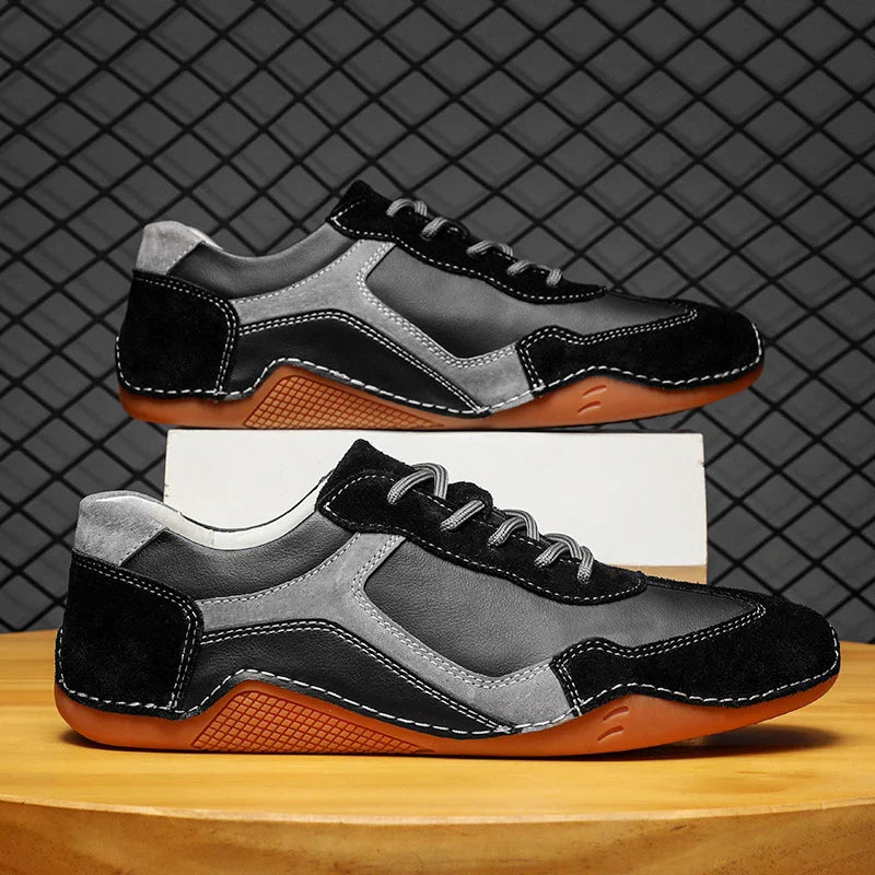 Giovanni Retro-Sport Leather Sneakers