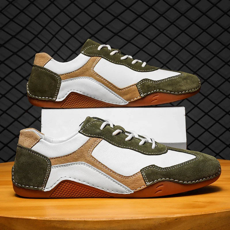 Giovanni Retro-Sport Leather Sneakers