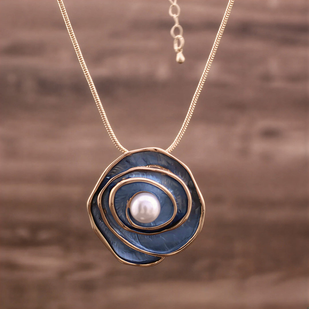 AZUREA | BLUE ELEGANCE PEARL NECKLACE