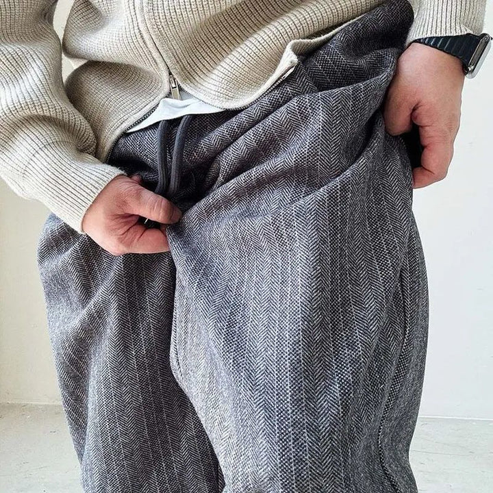 Bruno Pinstripe Relaxed Trousers