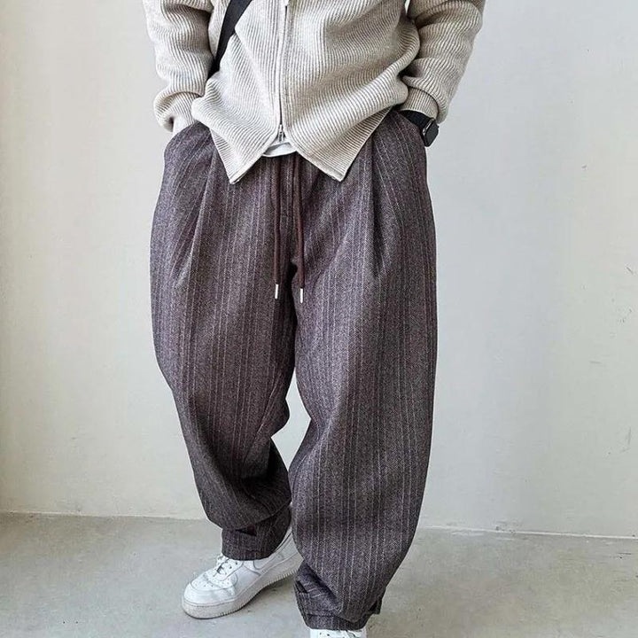 Bruno Pinstripe Relaxed Trousers