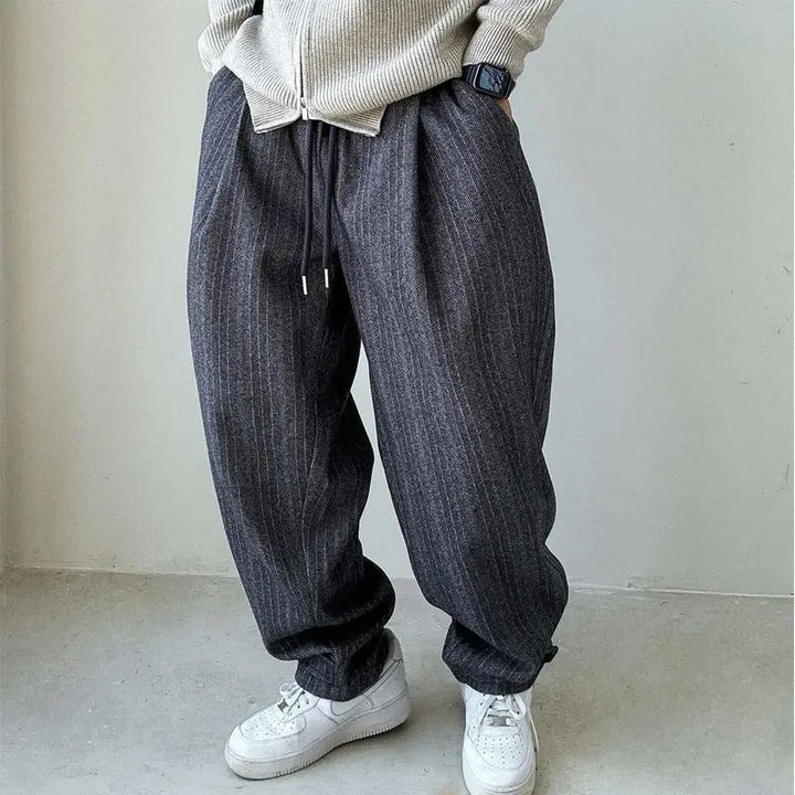 Bruno Pinstripe Relaxed Trousers