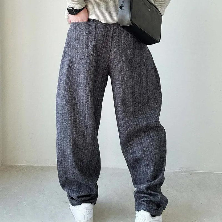 Bruno Pinstripe Relaxed Trousers