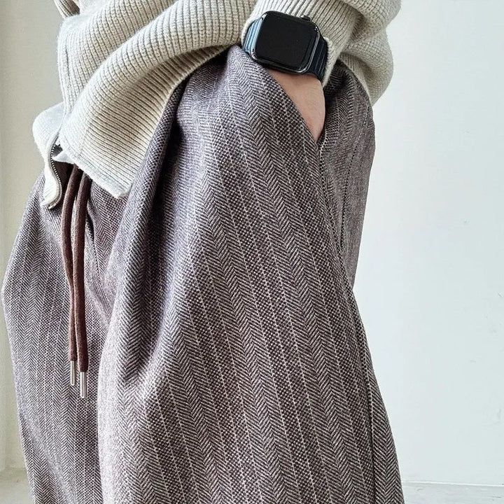 Bruno Pinstripe Relaxed Trousers