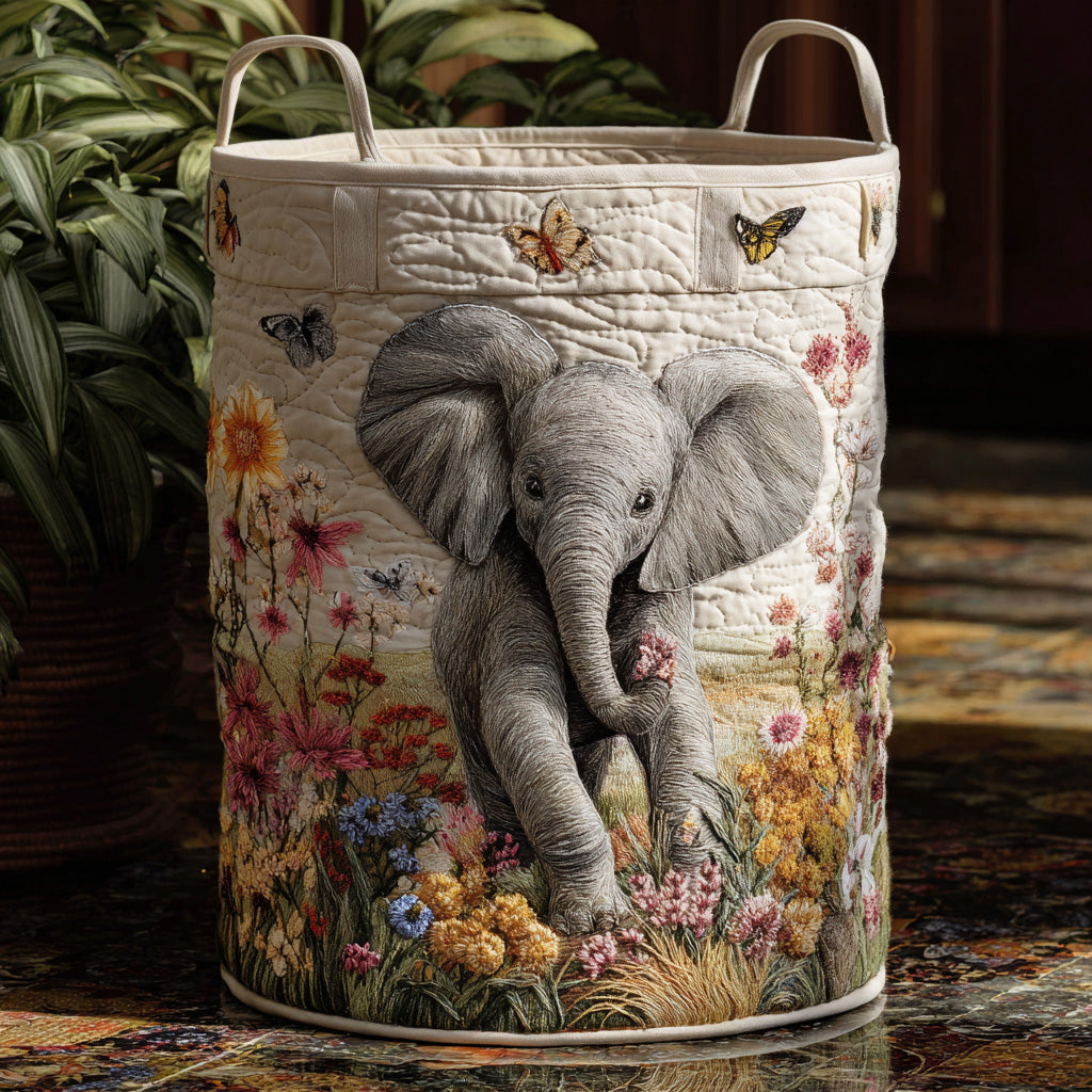 Safari Dream | Hand-Quilted Laundry Basket