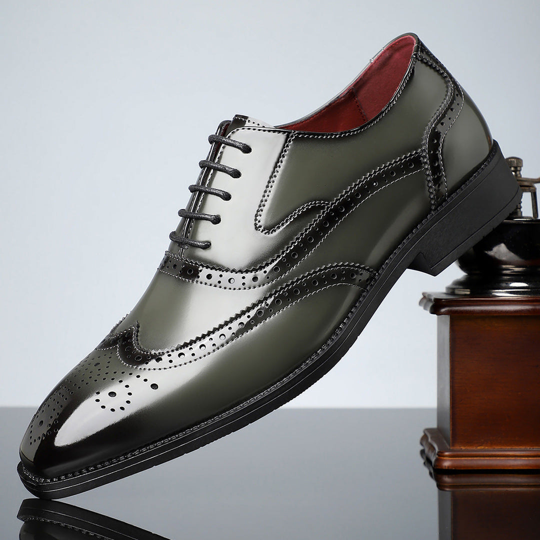 Santiago Leather Wingtip Dress Shoes