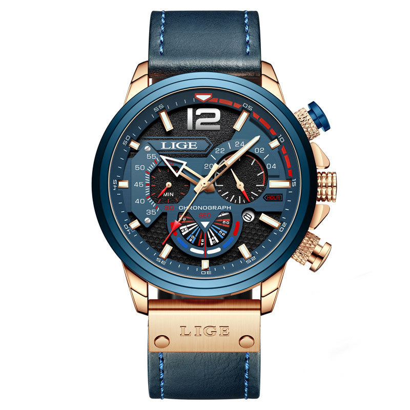 Valerio Chronograph Leather Watch