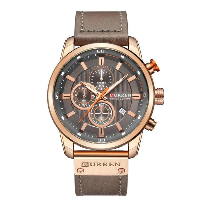 Renzo Chronograph Leather Watch