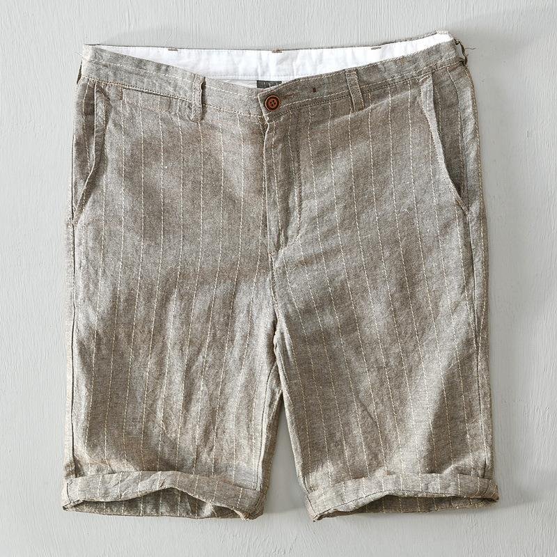 Alonso Striped Linen Shorts