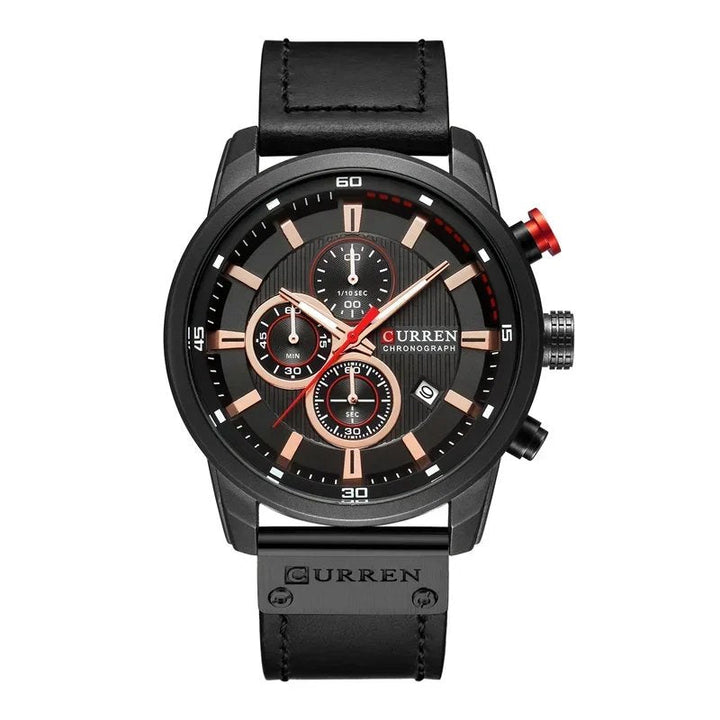 Renzo Chronograph Leather Watch