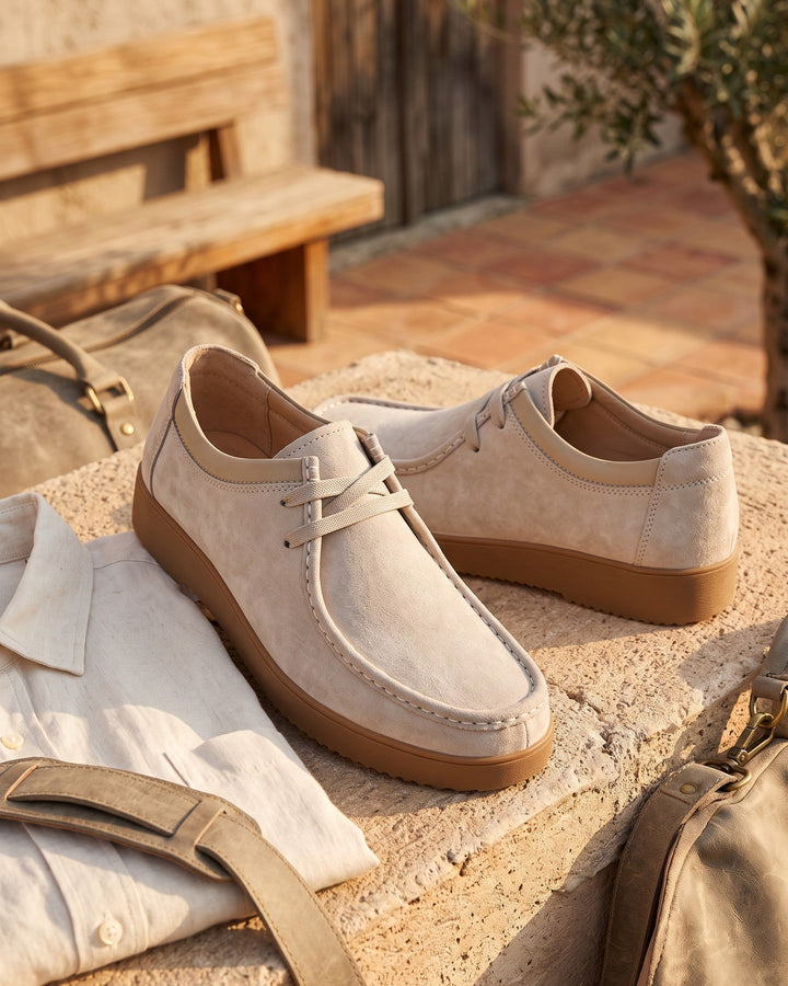 Loris Leather Moccasin Lace-Up