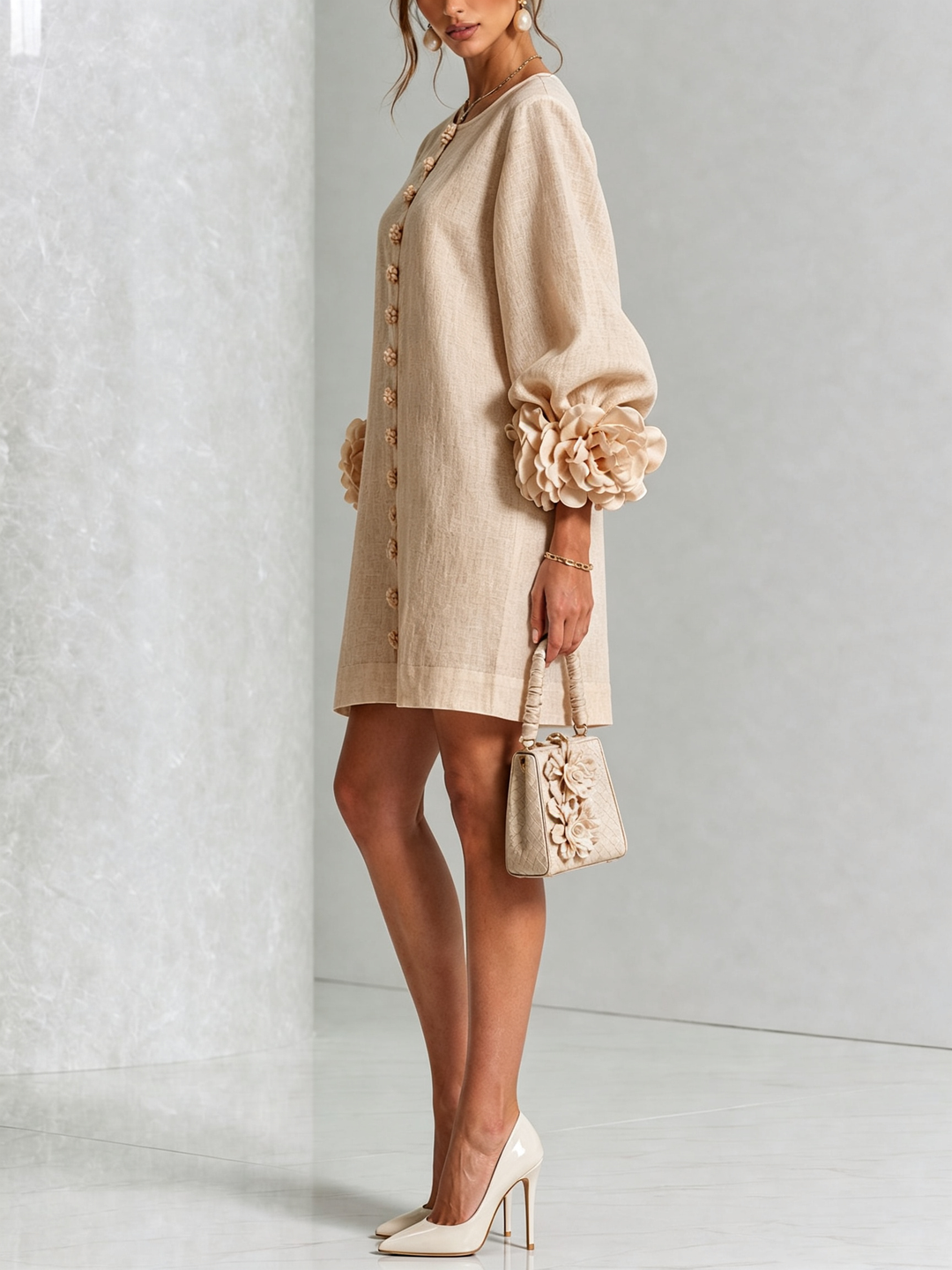 MARIETTA | SCULPTURAL SHIFT DRESS