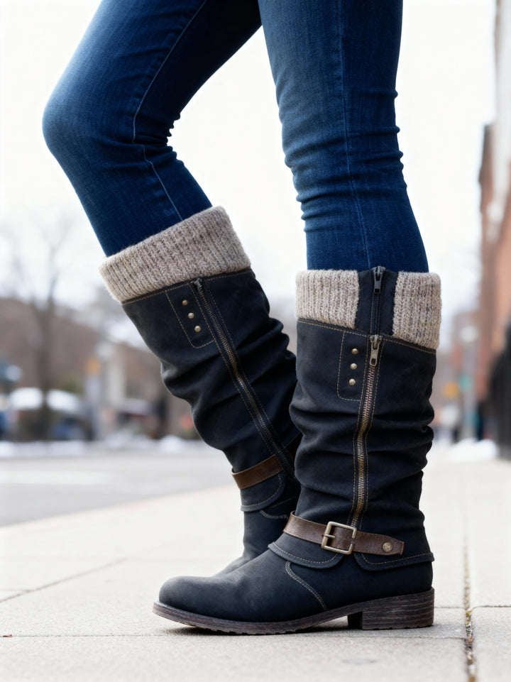BARBARA | CLASSIC SIDE-ZIP MID-CALF BOOTS