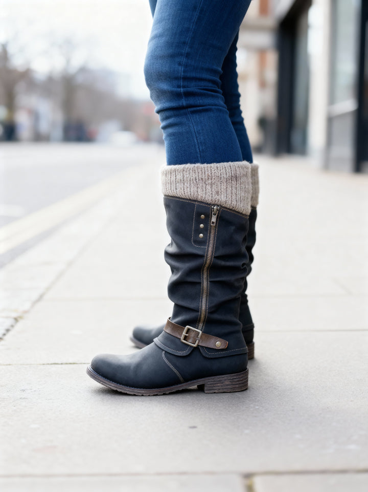 BARBARA | CLASSIC SIDE-ZIP MID-CALF BOOTS