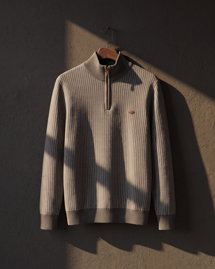 Lucio Cotton Quarter-Zip Sweater