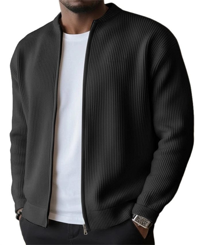 Karl –  Ribbed Zip Cardigan