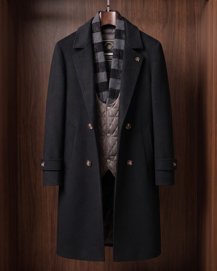 Roman Cashmere Layered Coat