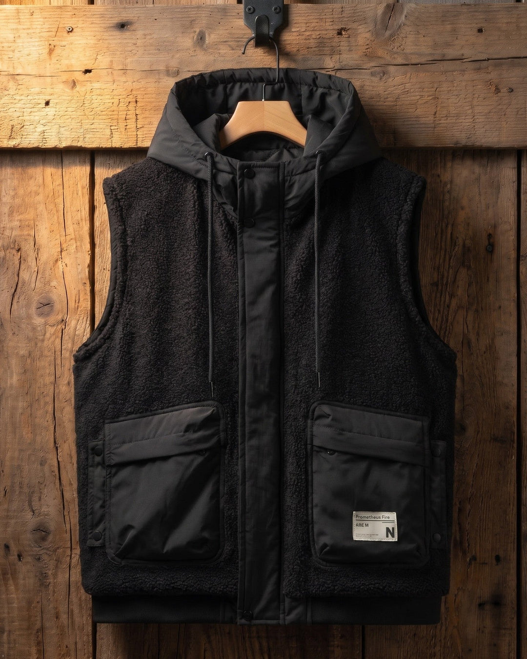 Teodoro Sherpa Hooded Vest