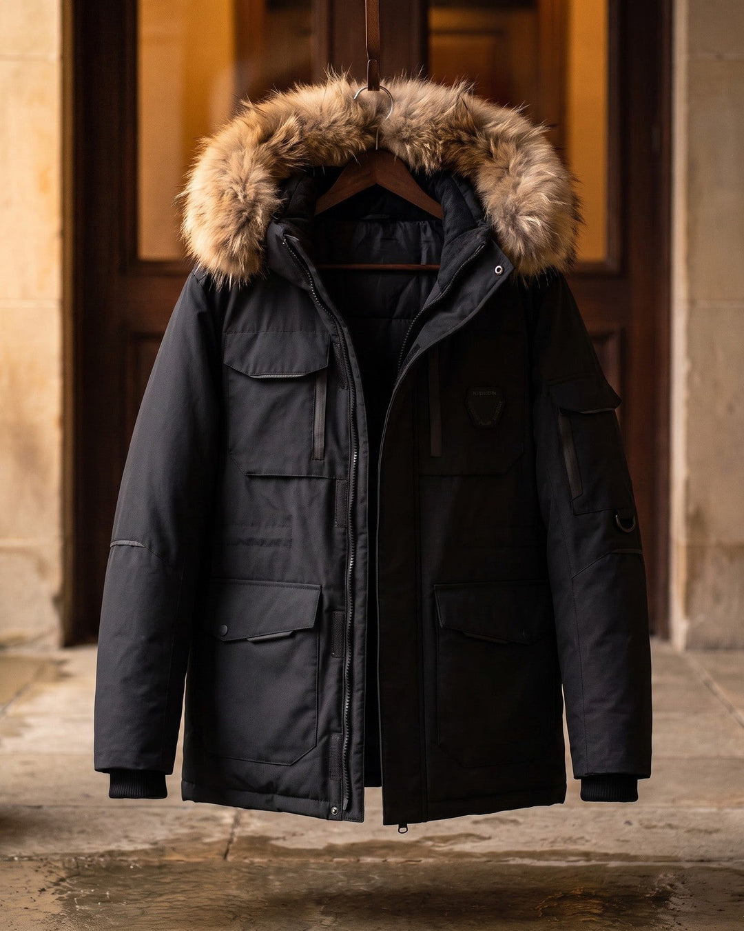 Francesco Fur-Trimmed Parka Jacket