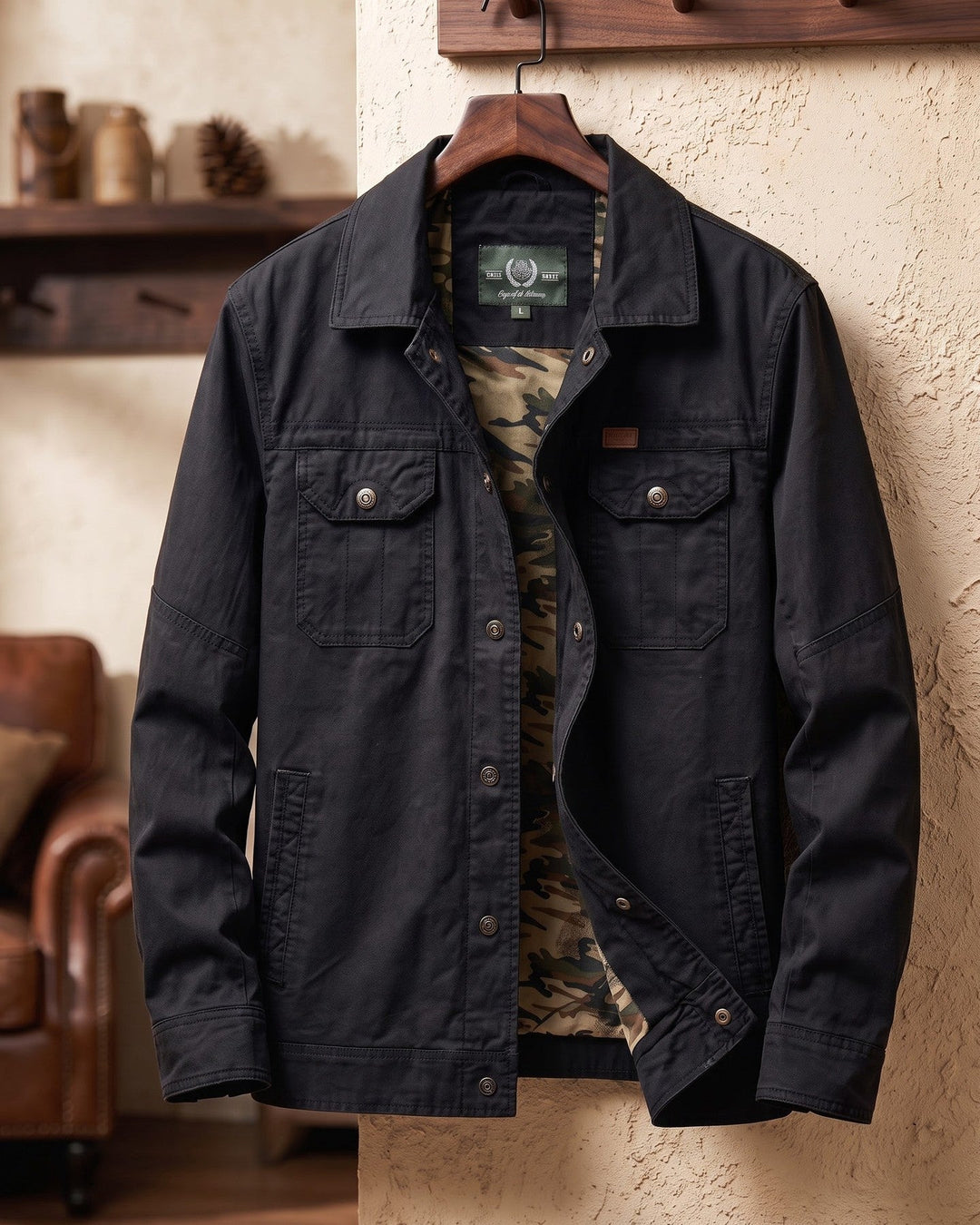 Tiberio Cotton Trucker Jacket