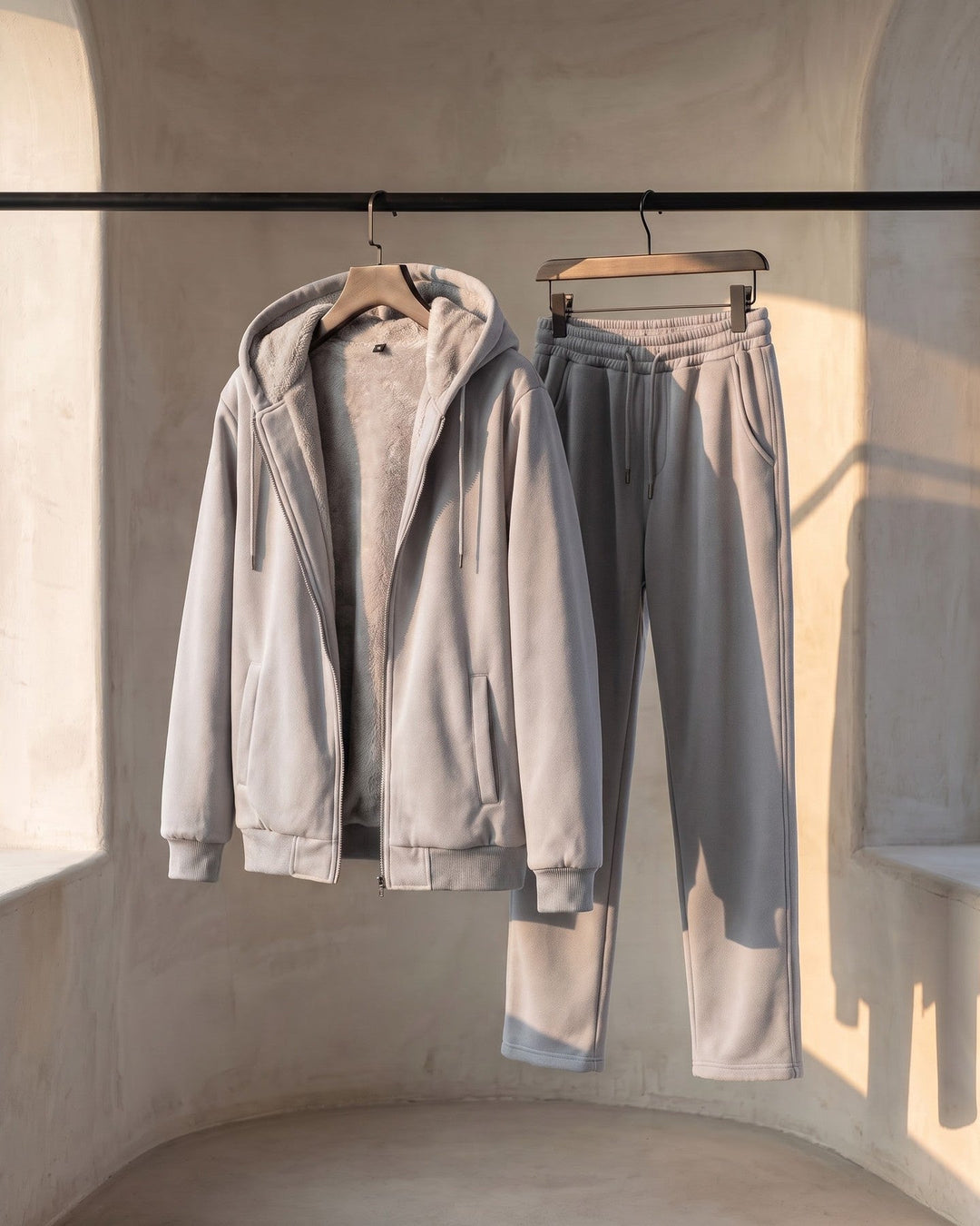 Alonso Sherpa-Lined Tracksuit Set
