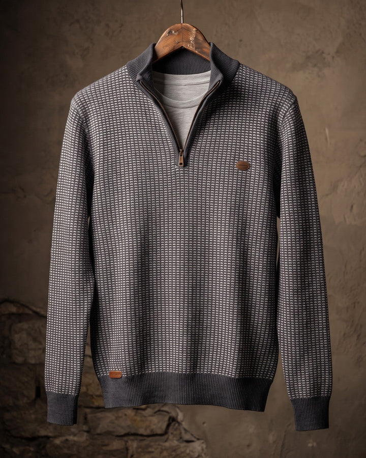 Lucio Cotton Quarter-Zip Sweater