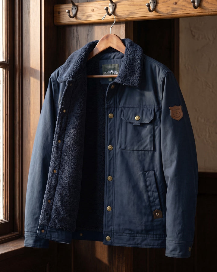 Ermanno Sherpa-Lined Canvas Jacket