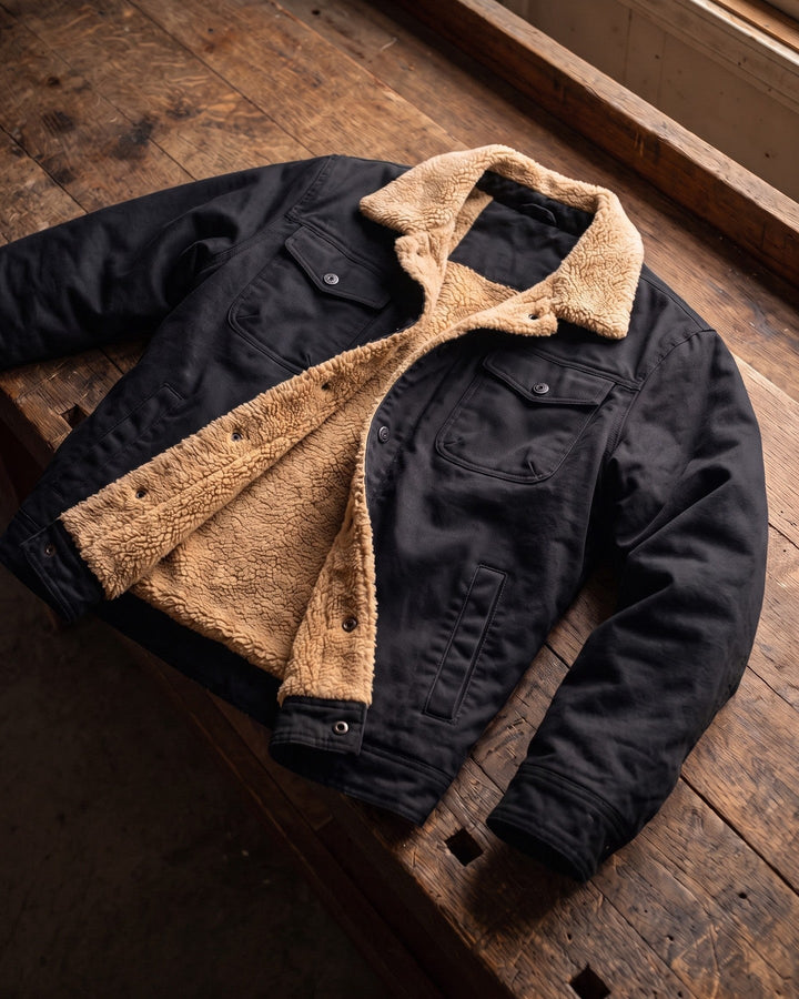 Silvio Cotton Sherpa-Lined Jacket