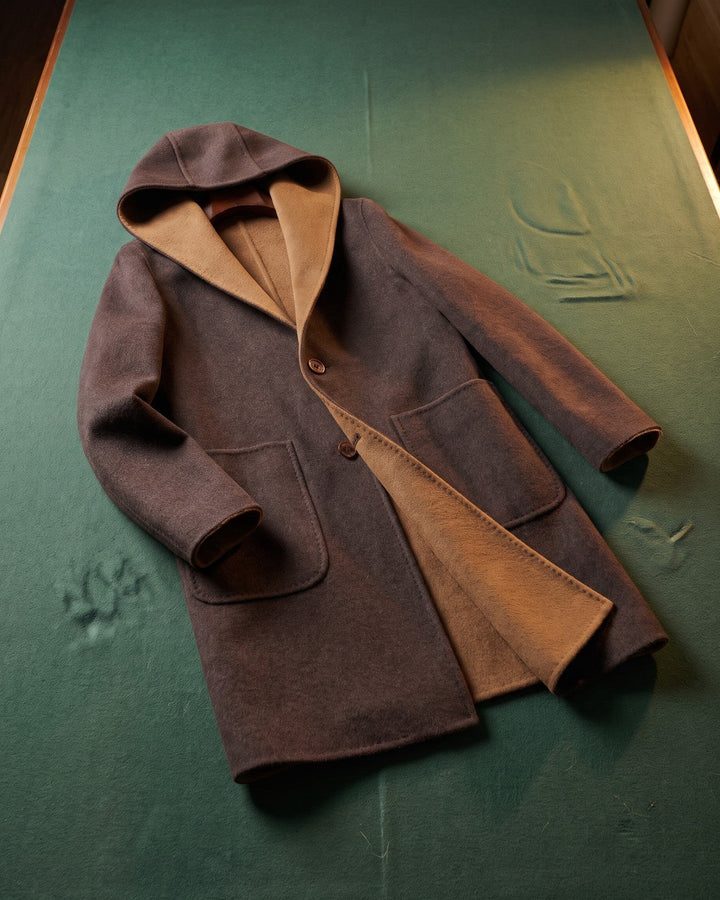 Giacomo Wool Reversible Hooded Coat