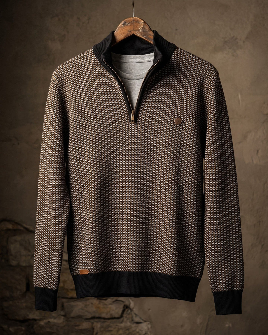 Lucio Cotton Quarter-Zip Sweater
