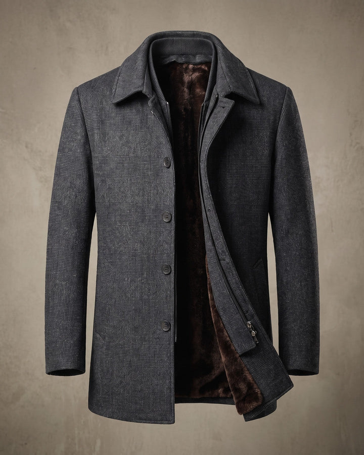 Ivo Wool Fur-Lined Overcoat
