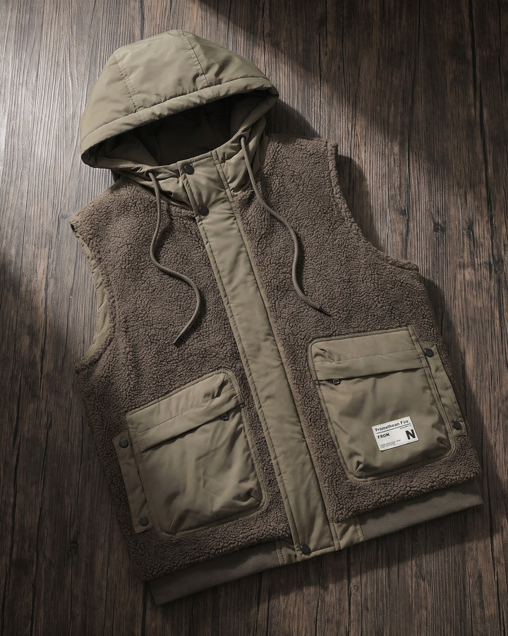 Teodoro Sherpa Hooded Vest