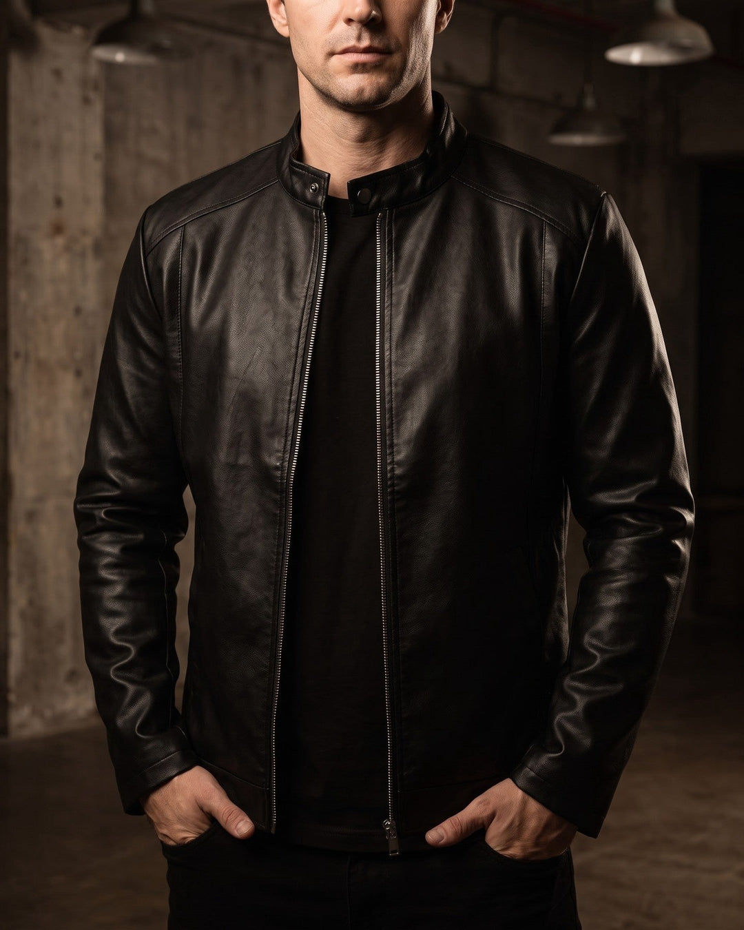 Roberto Faux Leather Jacket